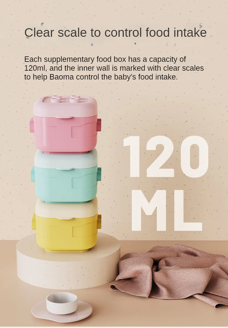 Multipurpose 4Pcs Baby Food Container Multicolor - Sunshine - Image 10