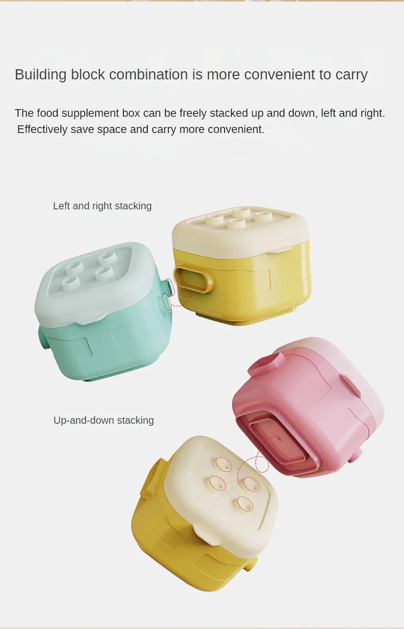 Multipurpose 4Pcs Baby Food Container Multicolor - Sunshine - Image 8