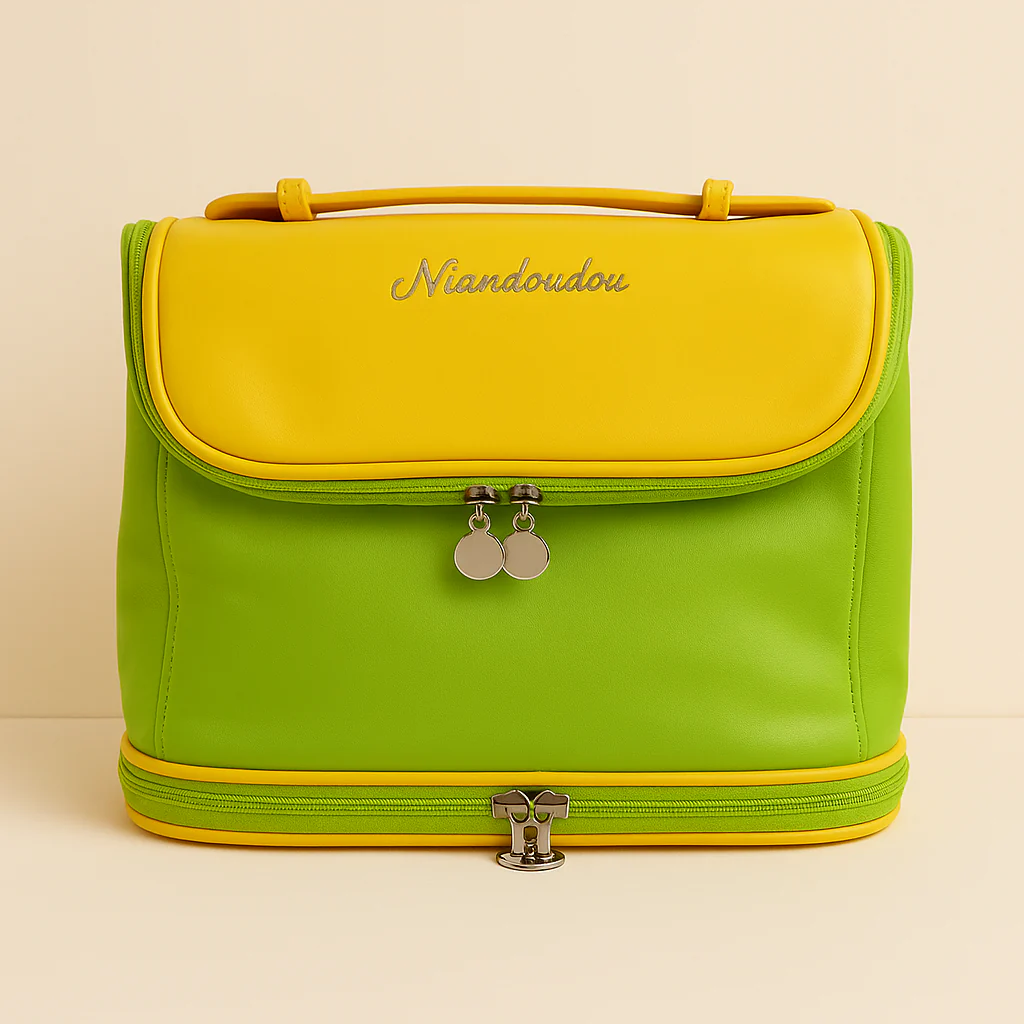 Multipurpose Baby Diaper Bag Green & Yellow - Sunshine
