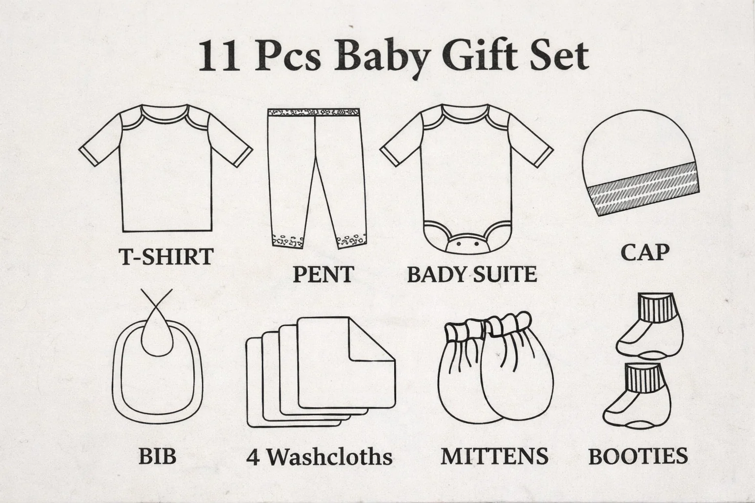 Newborn Baby 11Pcs Gift Set Elephant Blue - Sunshine - Image 2