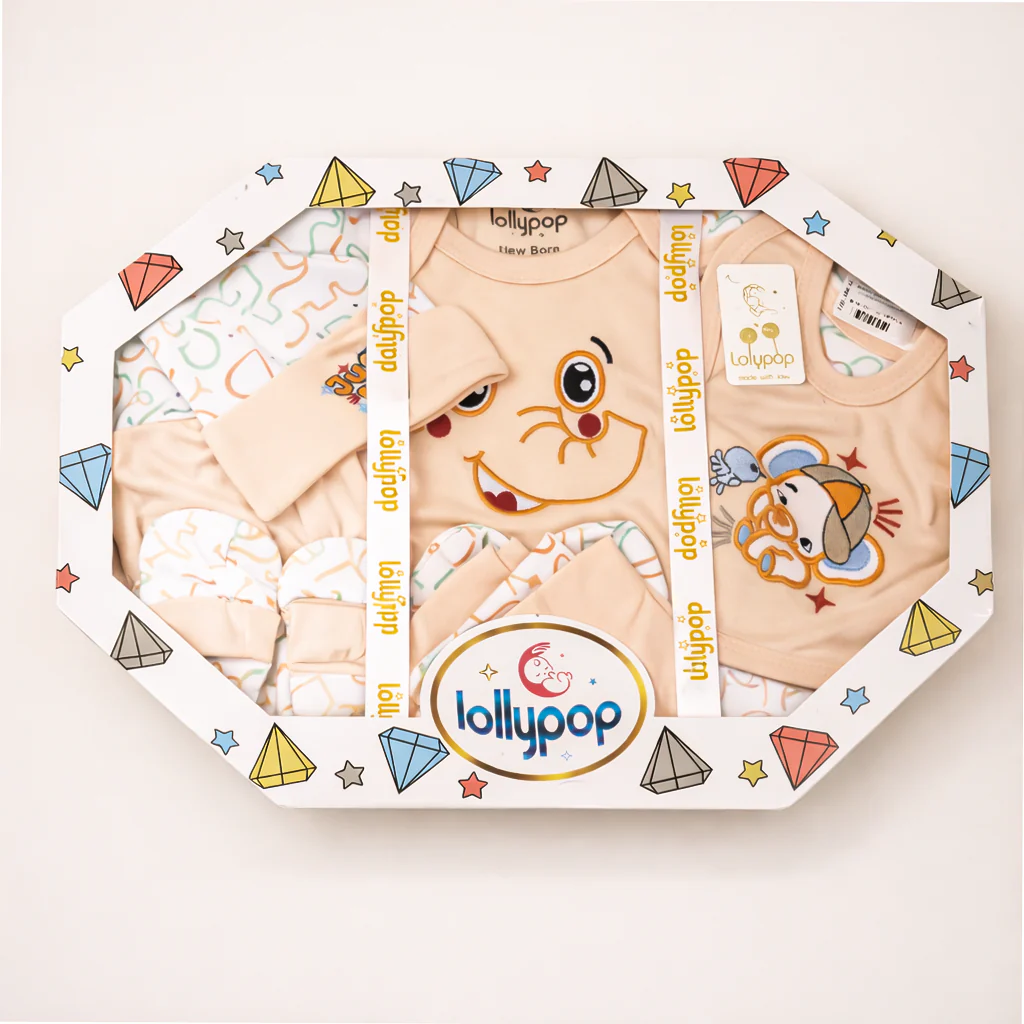 Newborn Baby 11Pcs Gift Set Elephant Orange - Sunshine