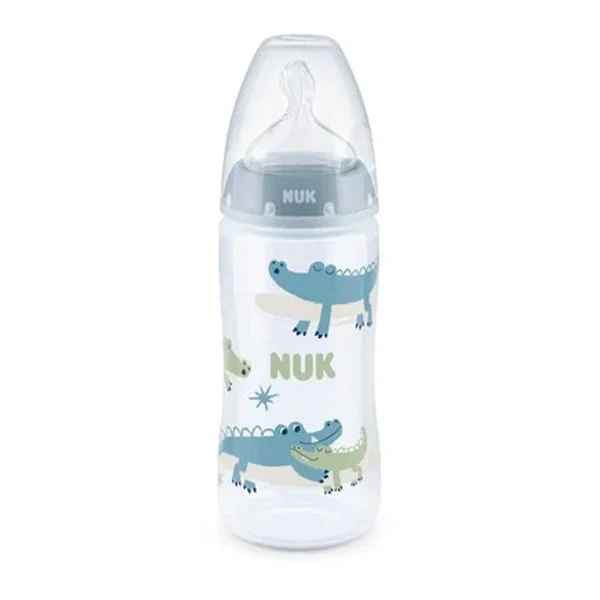 Nuk Bottle First Choice Temprature Control Silicone Nipple Pp 360Ml Blue 6-18M