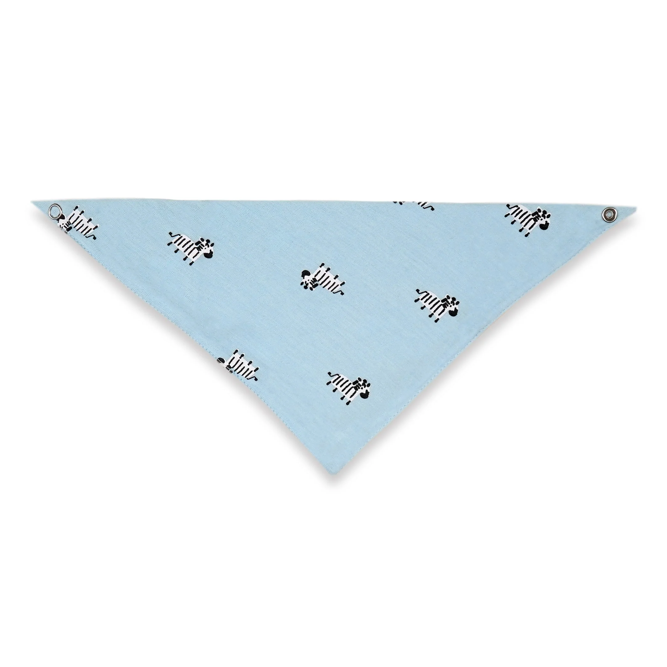 Pack Of 2 Baby Bandana Bib Printed Zebra - Sunshine - Image 3