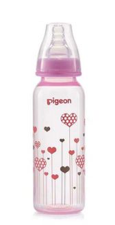 Pigeon Flexible Feeder Clear Rpp 240 Ml Pink