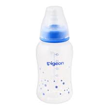 PIGEON PP STREAM LINE PRINTED BOTTLE 150ML BLUE