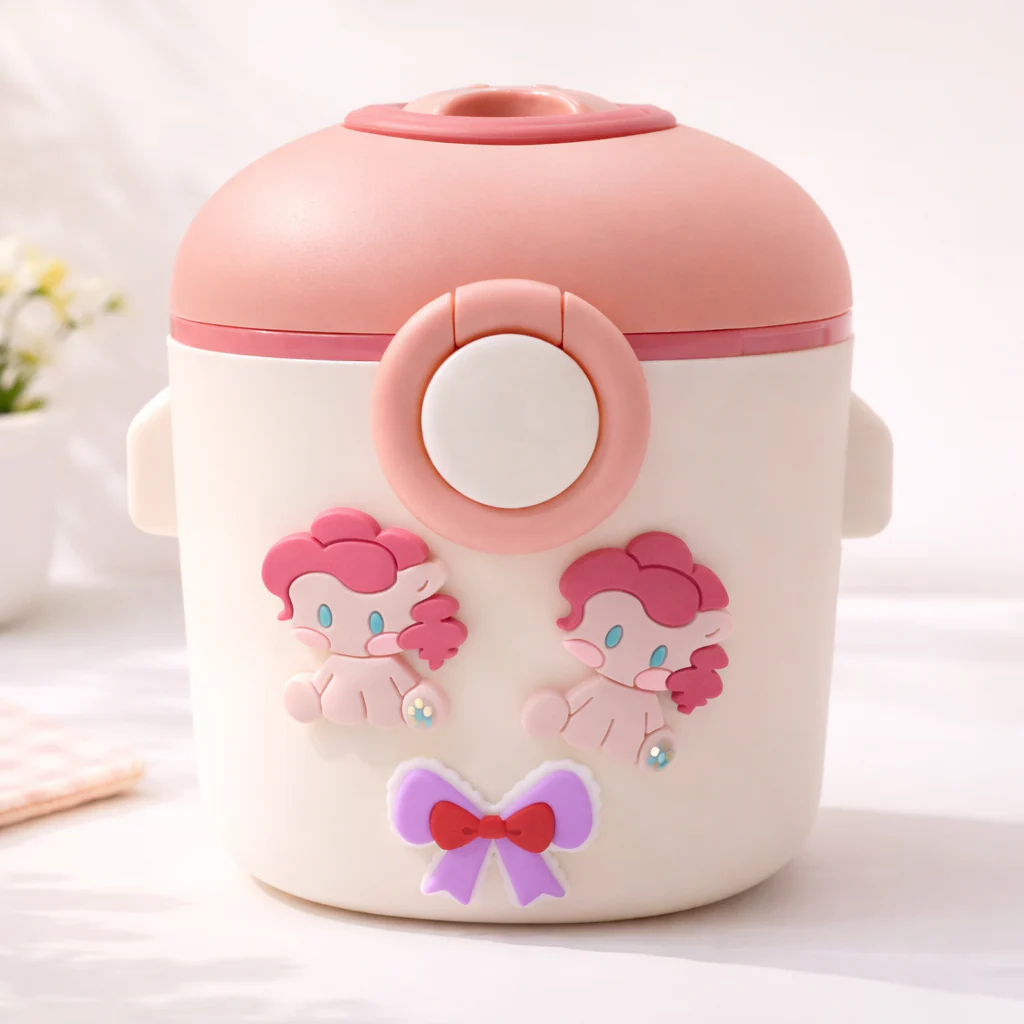 Portable Baby Milk Container Pink - Sunshine