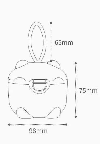 Portable Milk Container Small Peach - Sunshine - Image 2