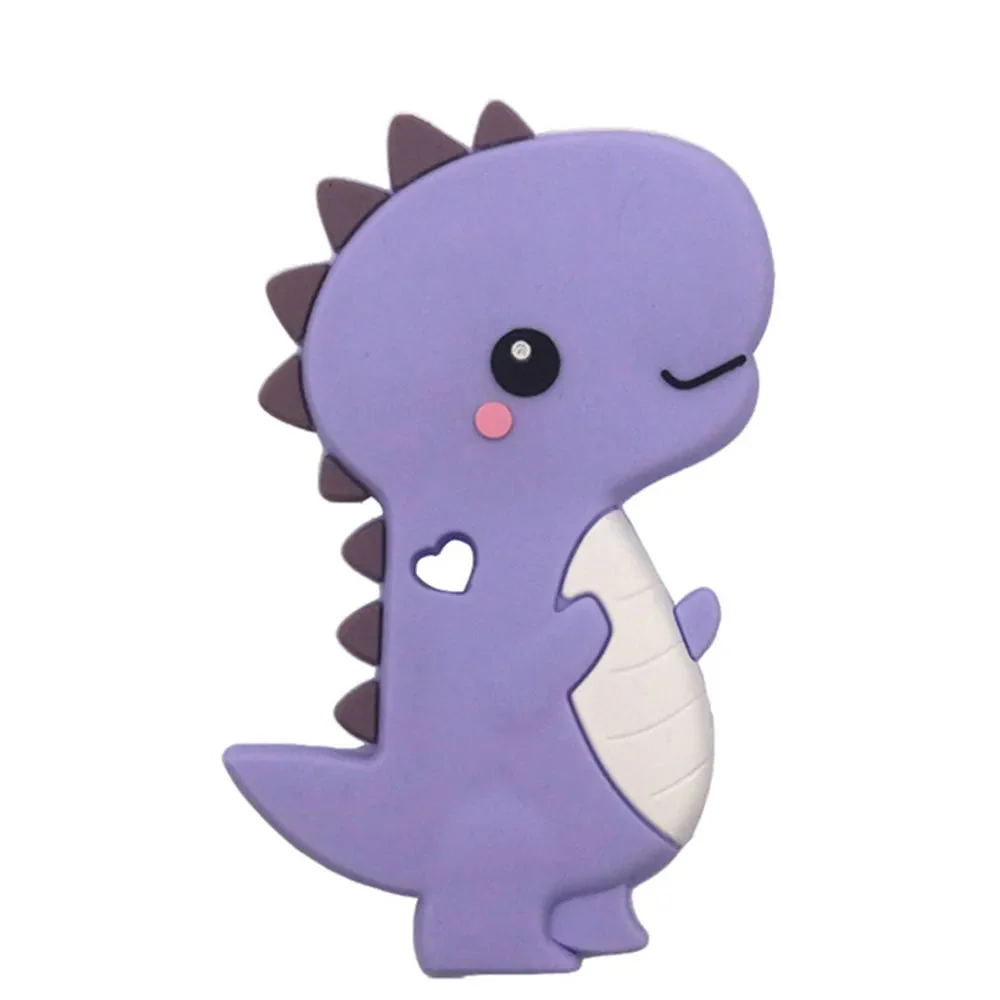 Silicon Baby Teether Dino Purple - Sunshine