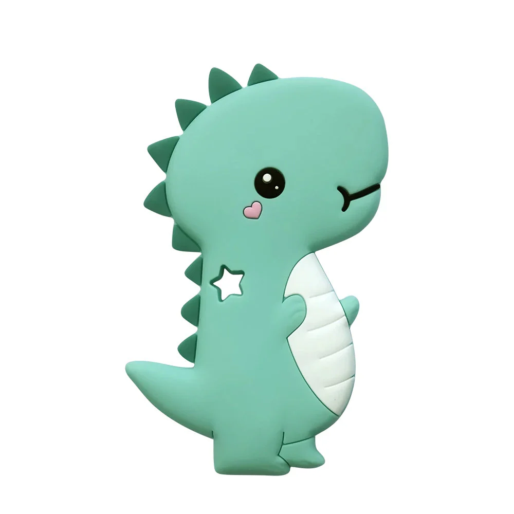 Silicon Baby Teether Dino Sea Green - Sunshine