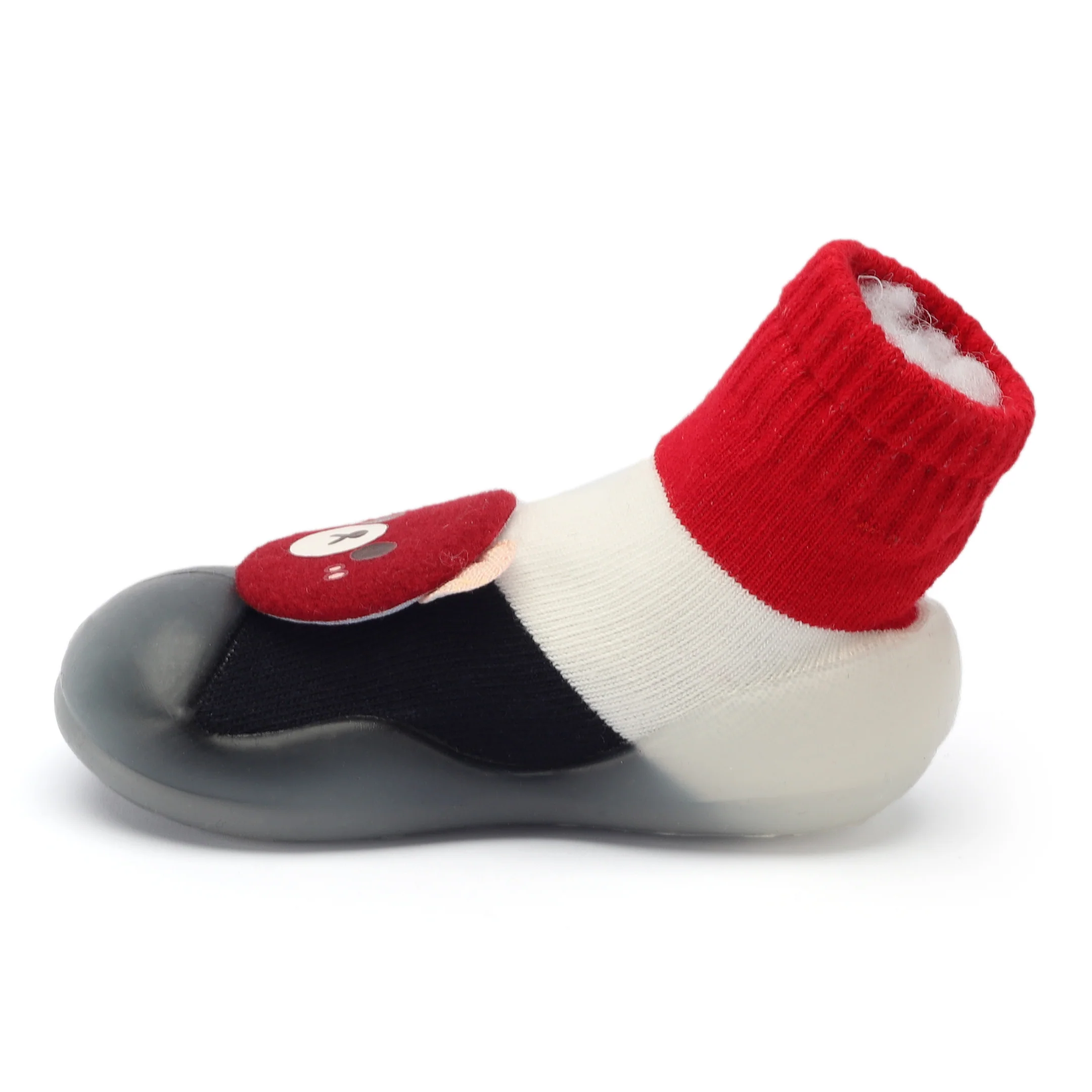 Skidders Baby Grip Shoes Bear Dark Red & Navy Blue(3-6 Months) - Image 3