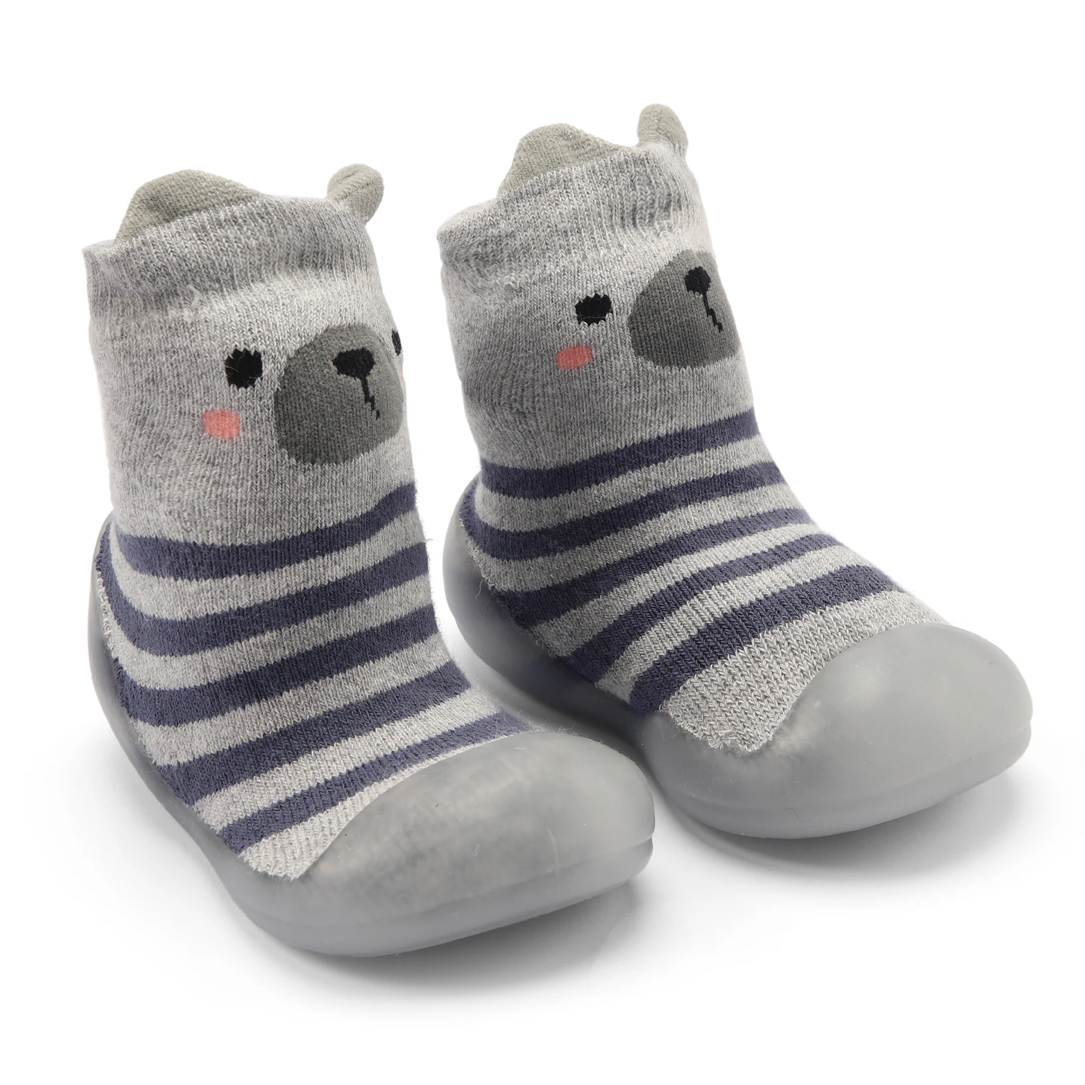 Skidders Baby Grip Shoes Panda Grey