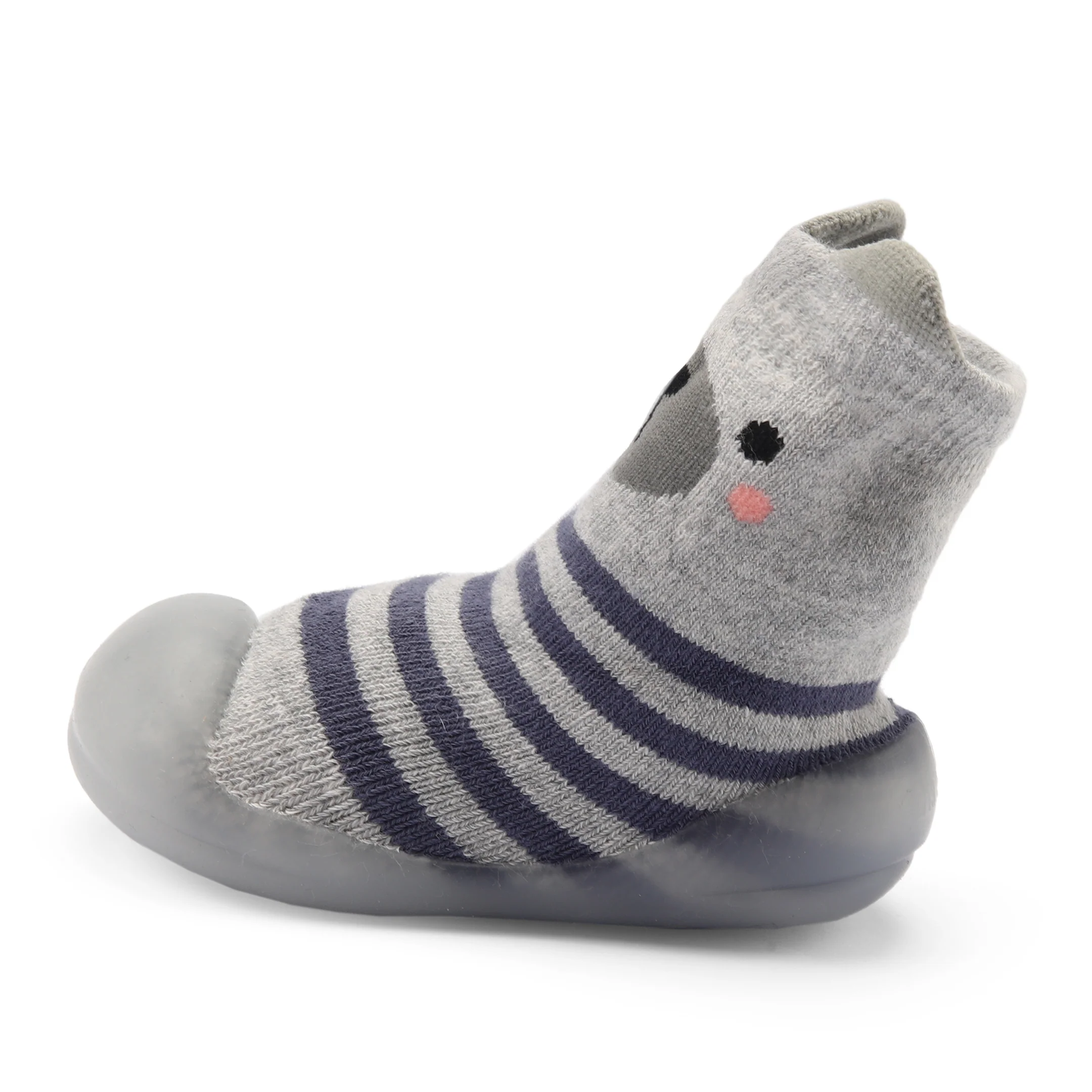 Skidders Baby Grip Shoes Panda Grey - Image 3