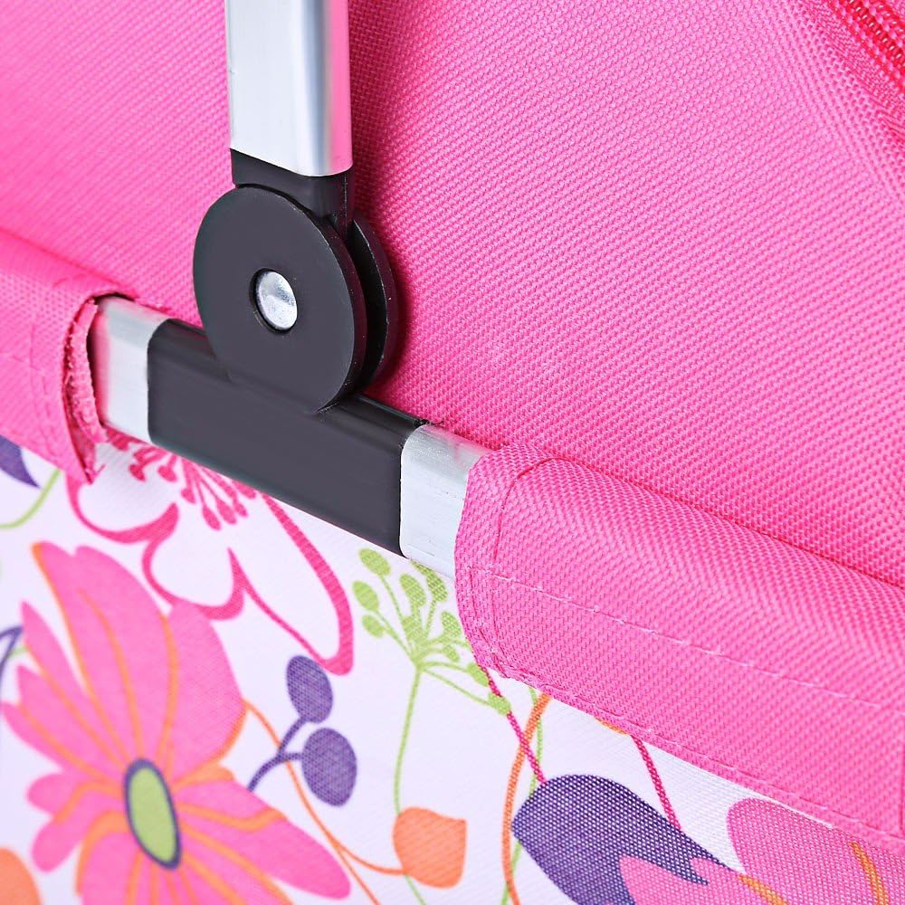 Steel Handle Storage Basket Flowers Pink - Sunshine - Image 5