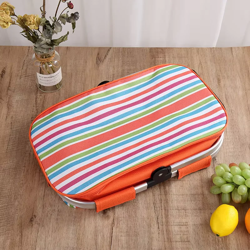 Steel Handle Storage Basket Stripes Stripes Orange - Sunshine - Image 3