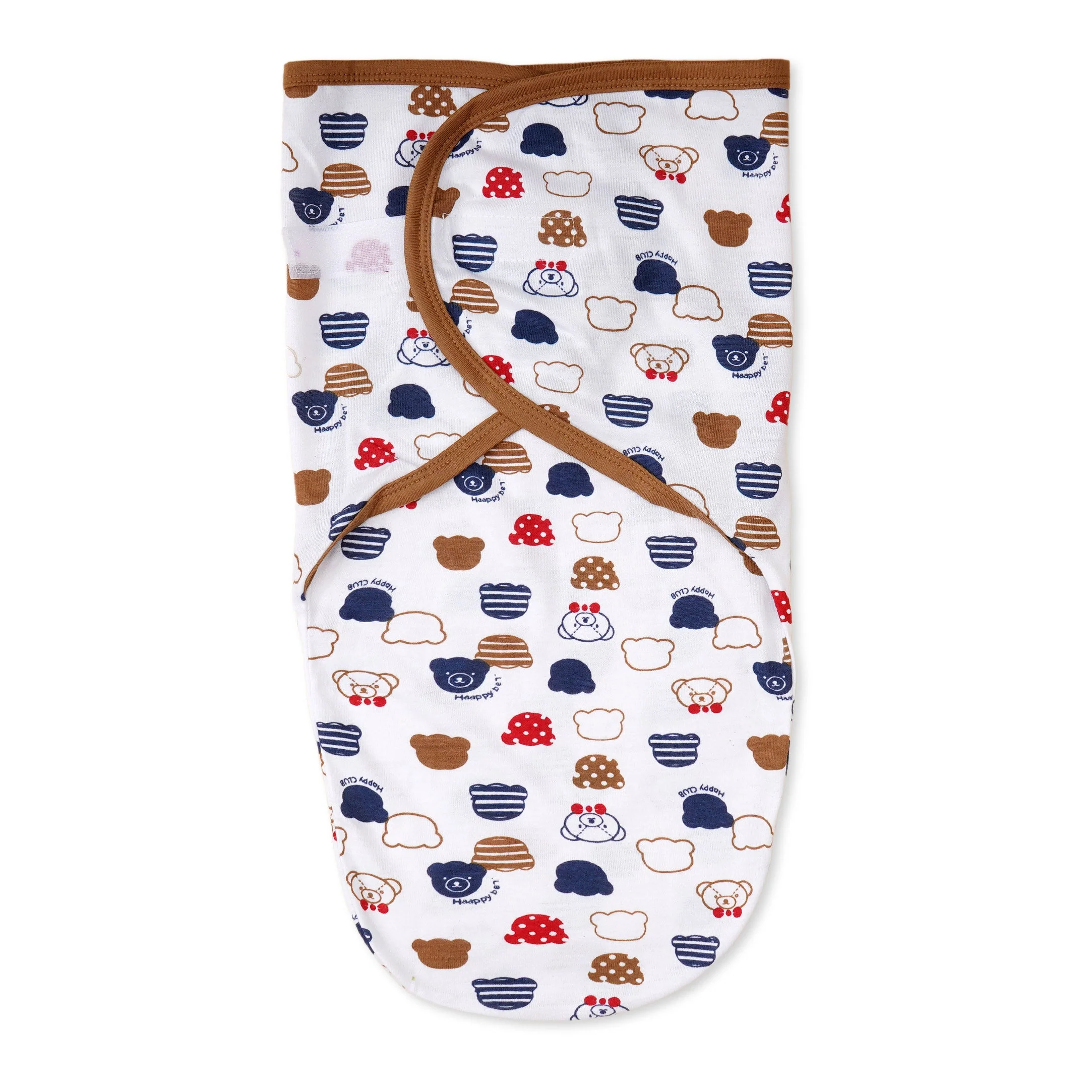 Baby Adjustable White Swaddle Happy Club Blue Bears - Sunshine - Image 4
