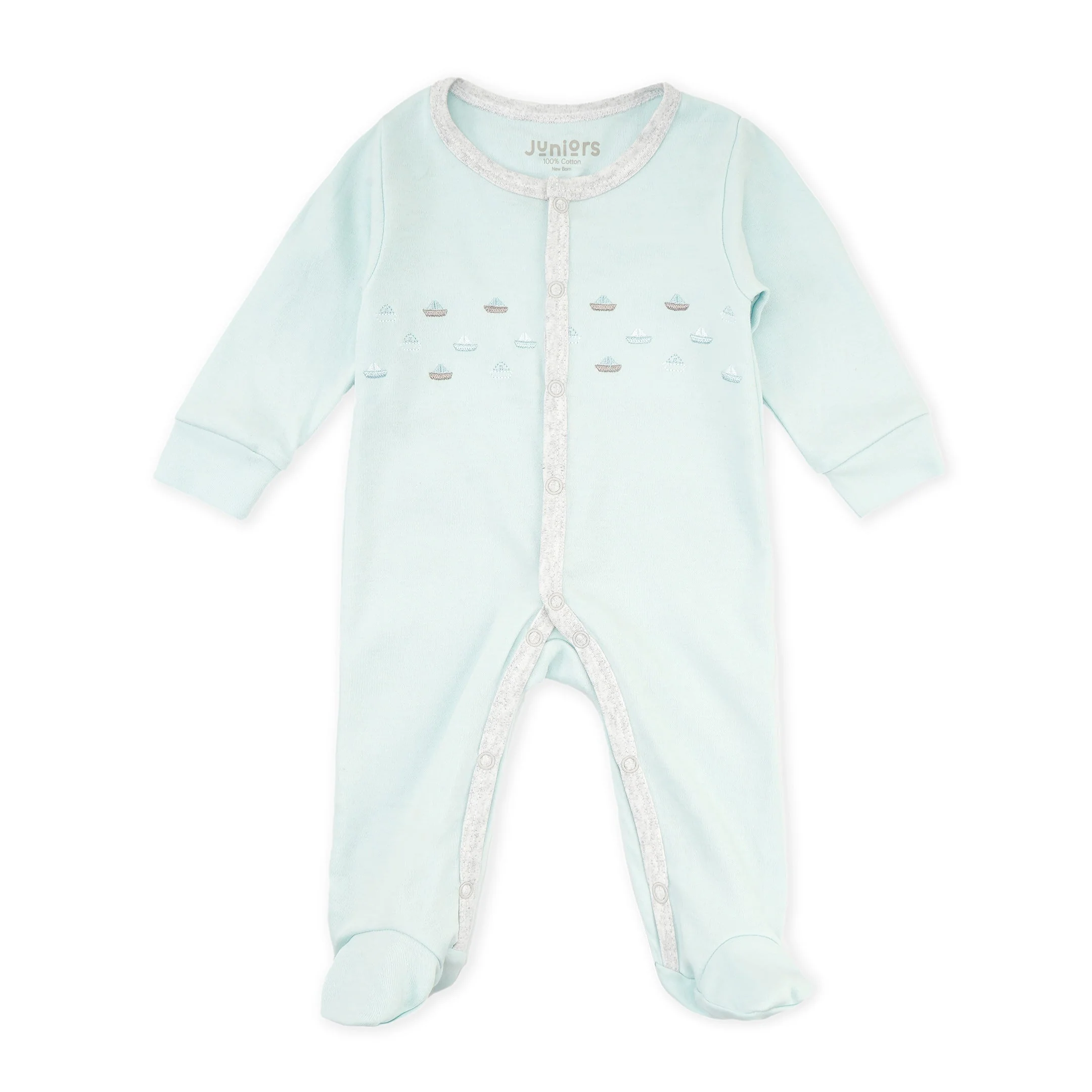 Baby Bodysuit Boats Light Blue - Sunshine - Image 4