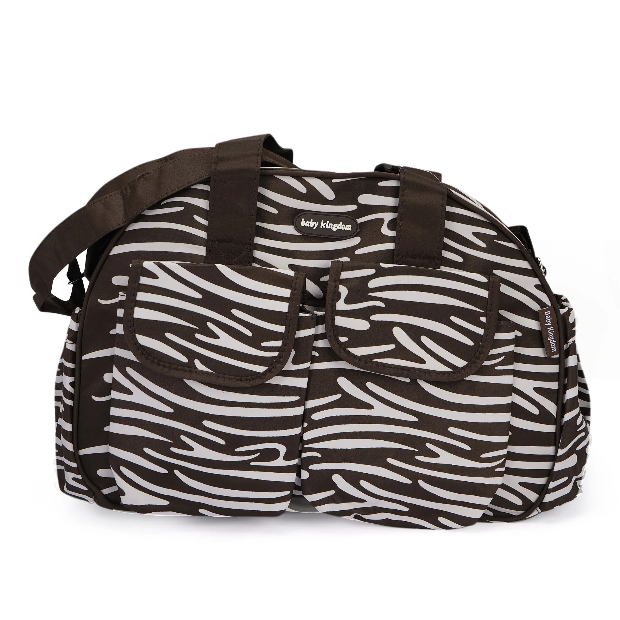 Baby Diaper Bag 4Pcs Stripes Brown - Sunshine - Image 4