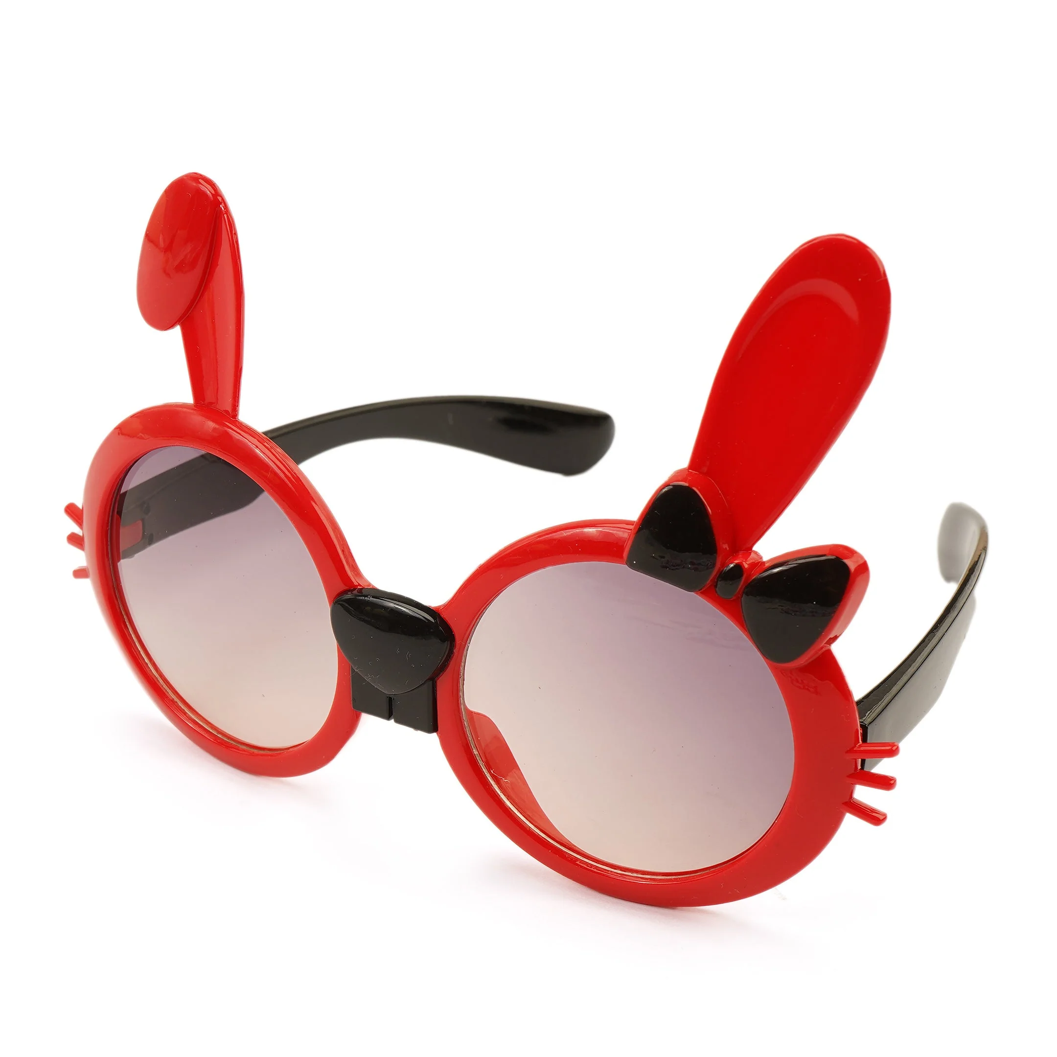 Girls 2 Pcs Headband & Glasses Set Bow Red & White - Sunshine - Image 3