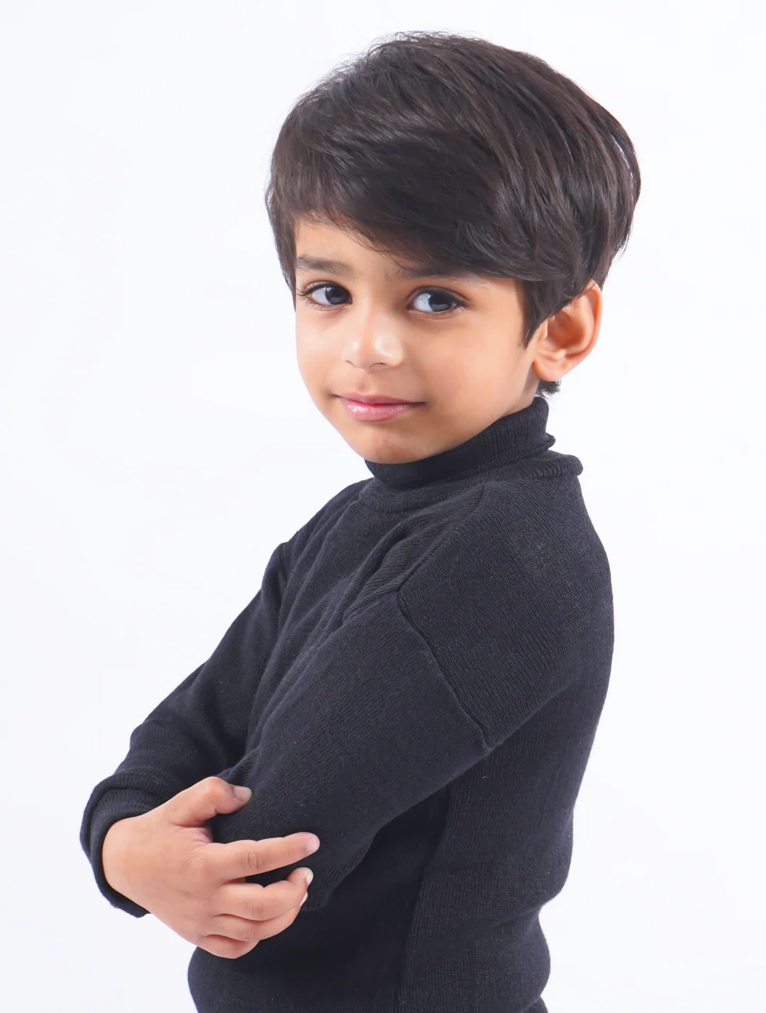 SY Kids Mock Neck Black - Sunshine - Image 8