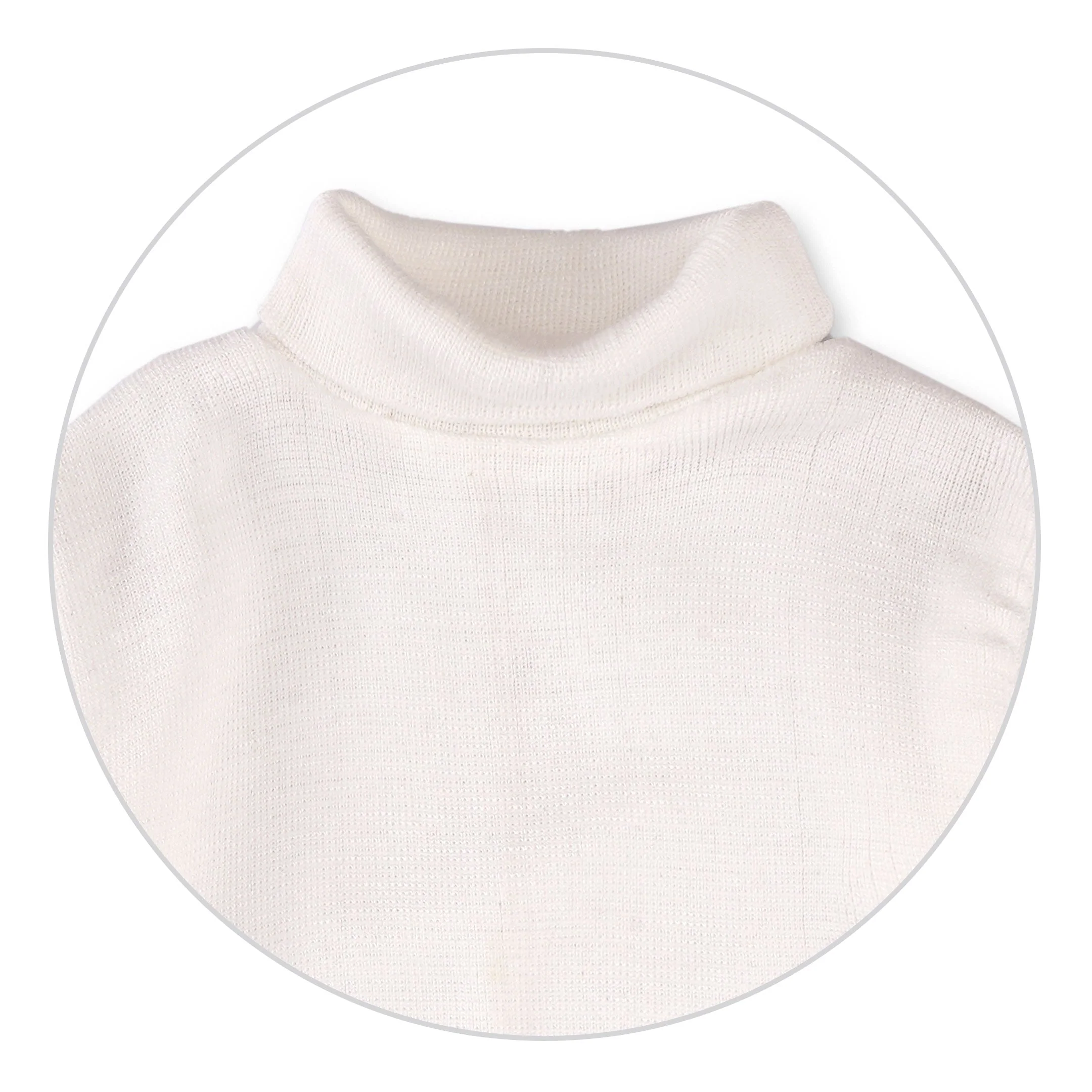 Sy Kids Mock Neck White - Sunshine - Image 4