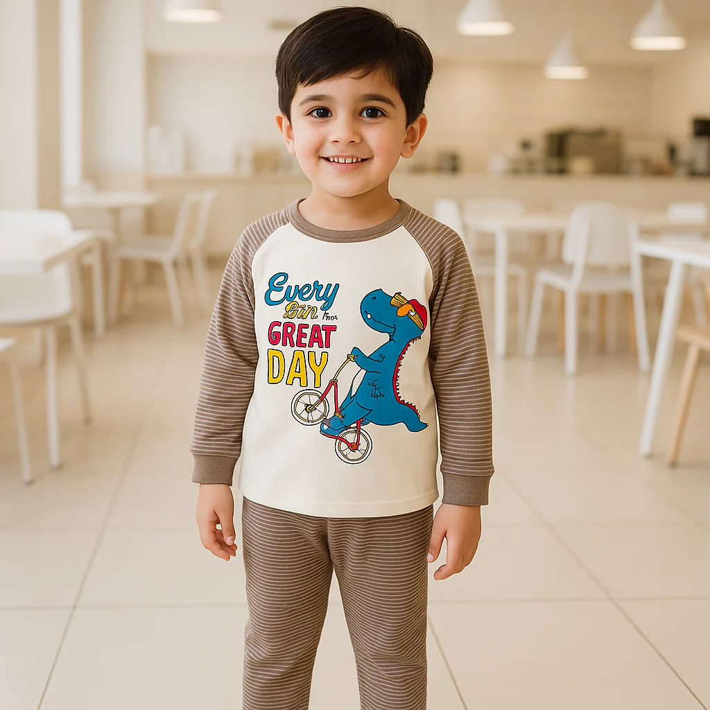 Sunshine Baby Winter Pajama Set Great Dat Brown - Sunshine - Image 2