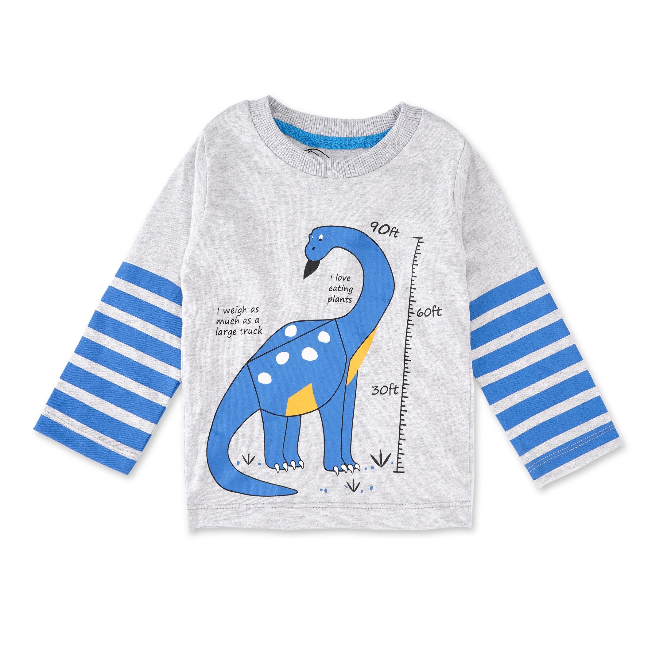 Pajama Set Dinosaur Grey And Blue - Sunshine - Image 8
