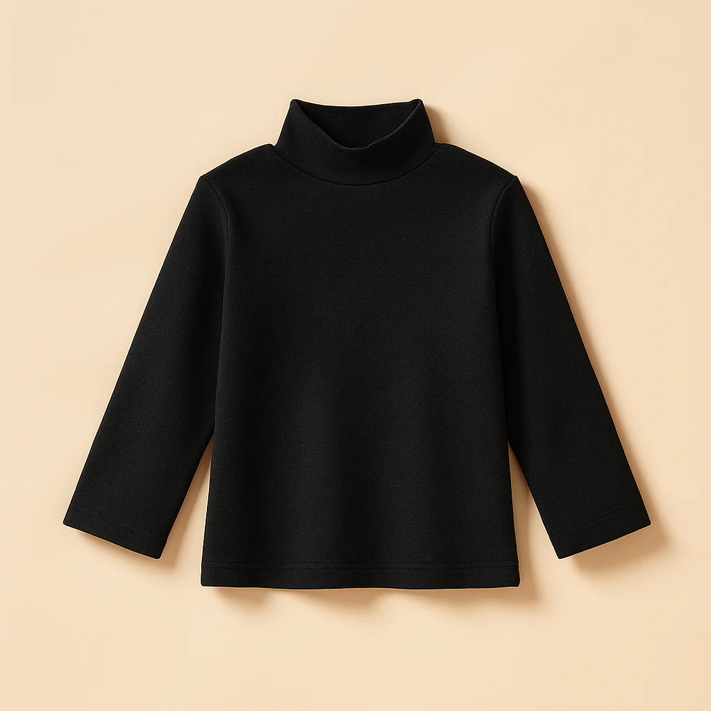 Sy Kids Mock Neck Black - Sunshine - Image 2