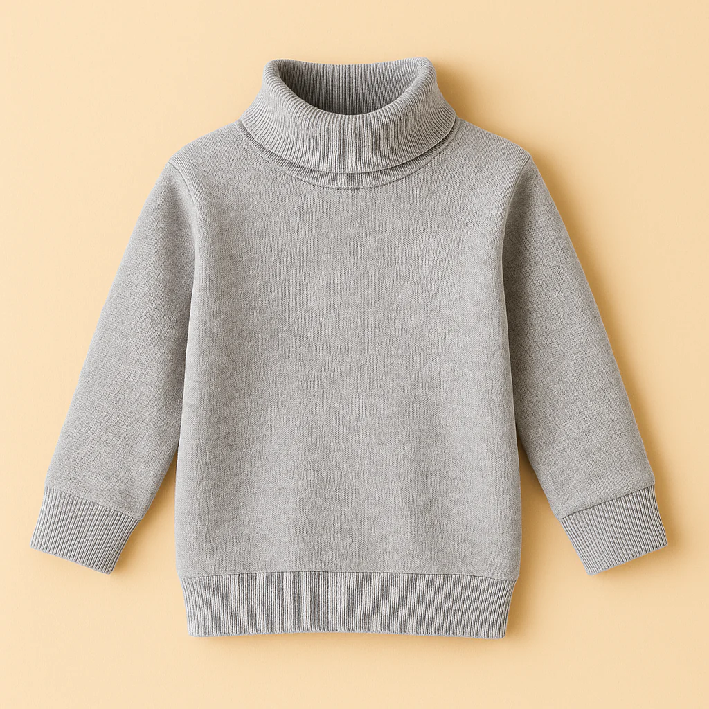 Sy Kids Mock Neck Grey - Sunshine - Image 2