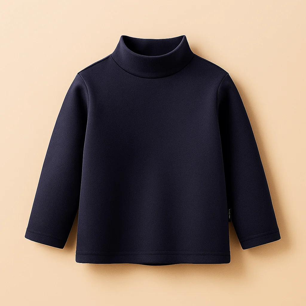 Sy Kids Mock Neck Navy Blue - Sunshine - Image 2