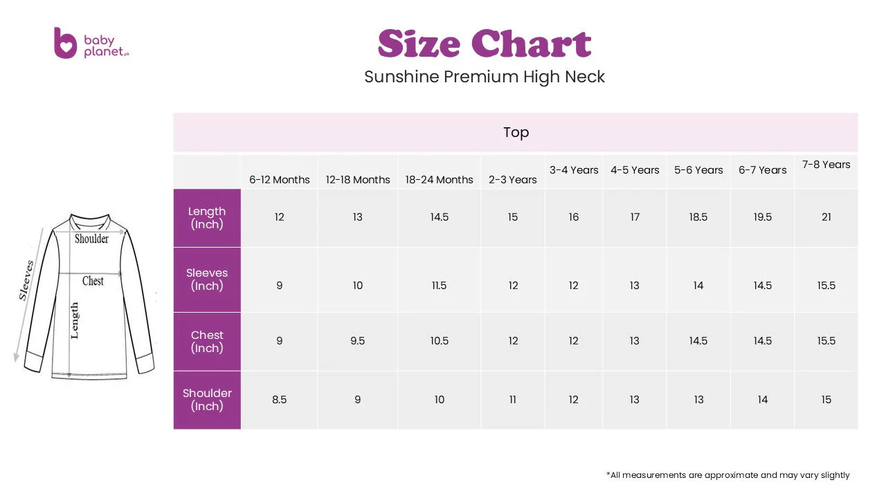 Sy Kids Mock Neck White - Sunshine - Image 3
