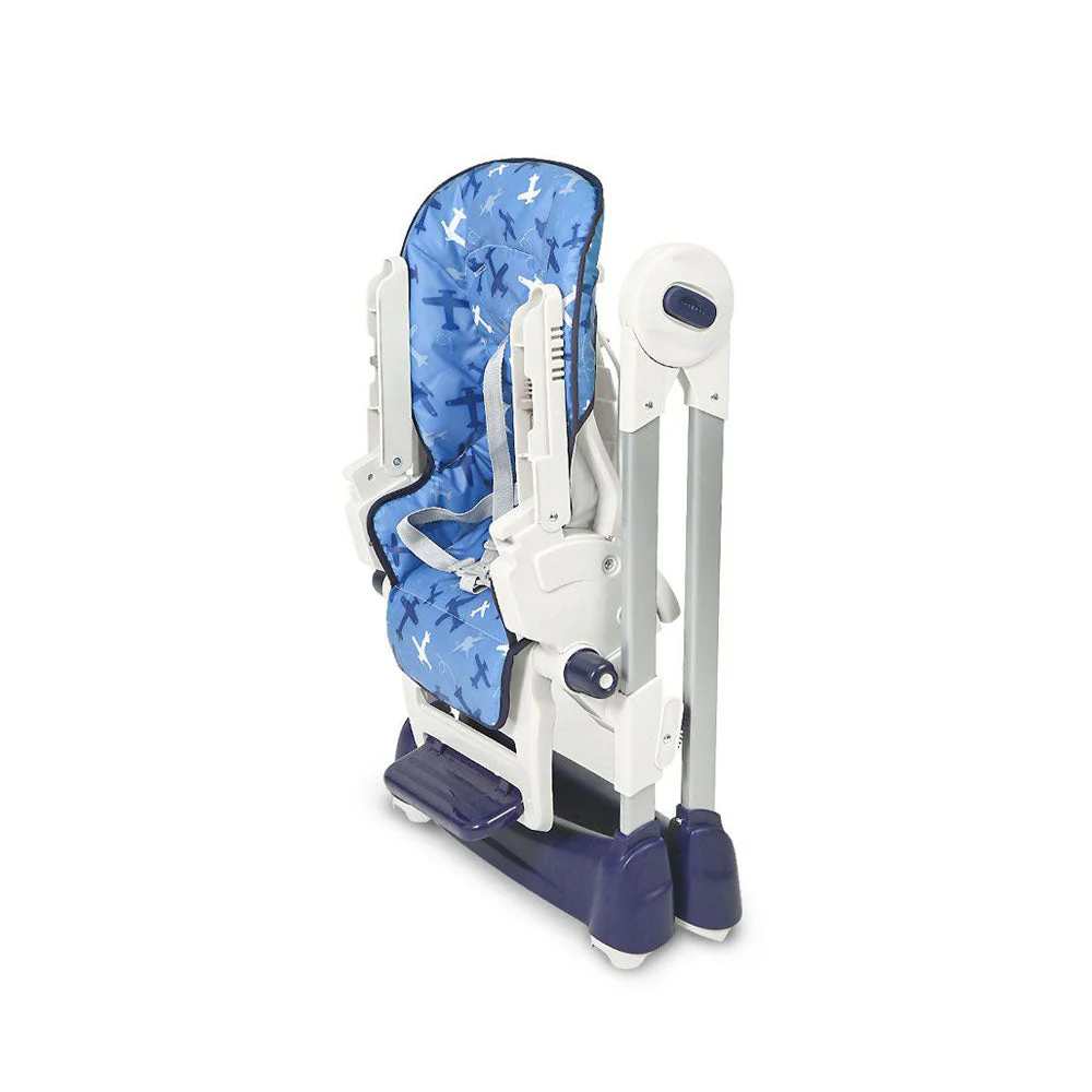 Tinnies Adjustable High Chair - Aeroplane Blue - Image 4
