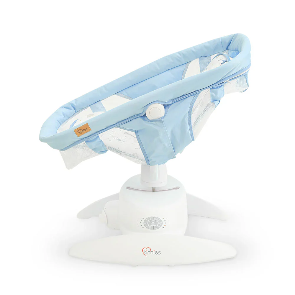 Tinnies Automatic Baby Swing Blue - Gentle Rocking For Newborns - Image 4
