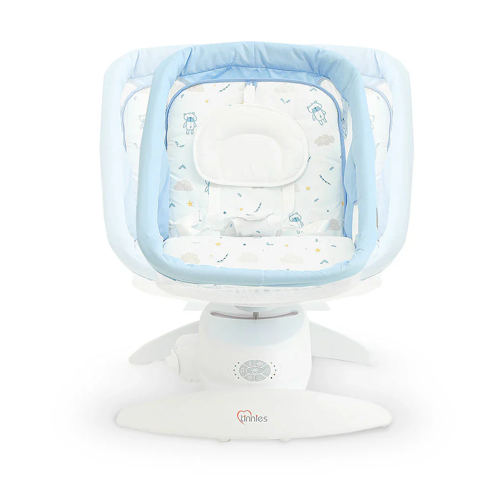 Tinnies Automatic Baby Swing Blue - Gentle Rocking For Newborns - Image 5