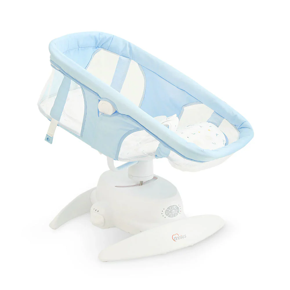 Tinnies Automatic Baby Swing Blue - Gentle Rocking For Newborns - Image 6