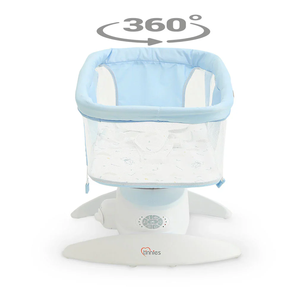 Tinnies Automatic Baby Swing Blue - Gentle Rocking For Newborns - Image 7