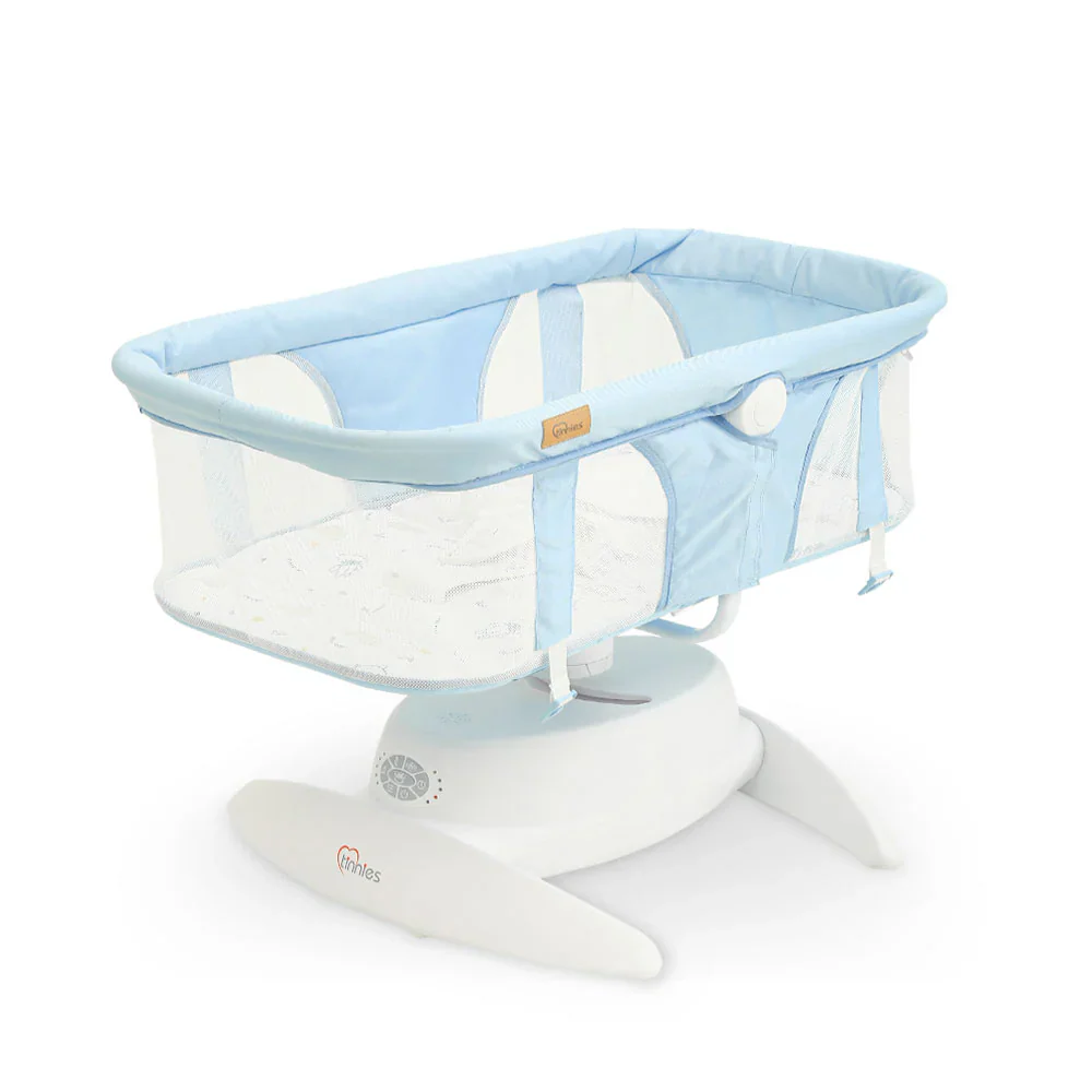 Tinnies Automatic Baby Swing Blue - Gentle Rocking For Newborns - Image 8