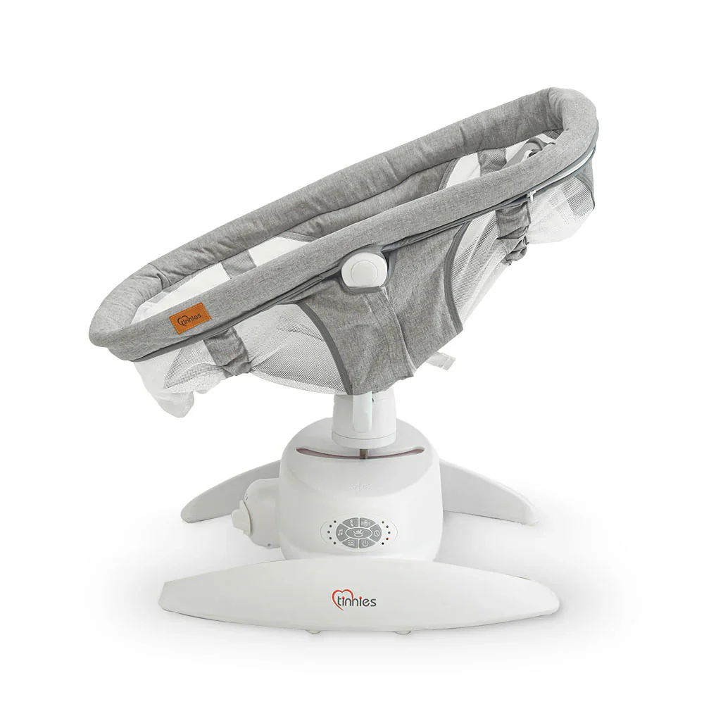 Tinnies Automatic Baby Swing Grey - Gentle Rocking For Newborns - Image 4