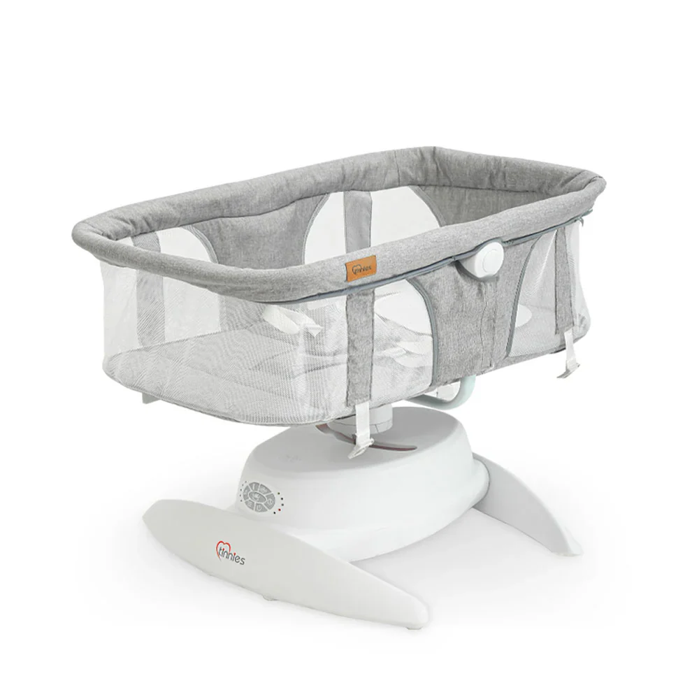 Tinnies Automatic Baby Swing Grey - Gentle Rocking For Newborns - Image 9