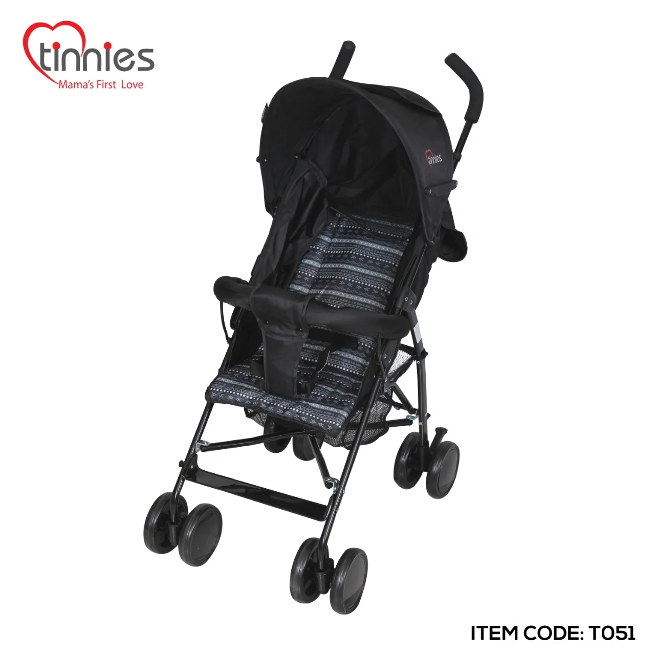 TINNIES BABY BUGGY-BLACK