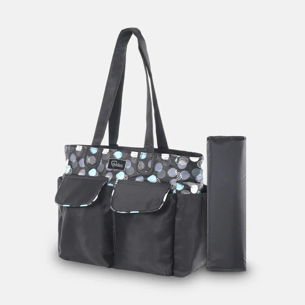 Tinnies Baby Diaper Bag Black