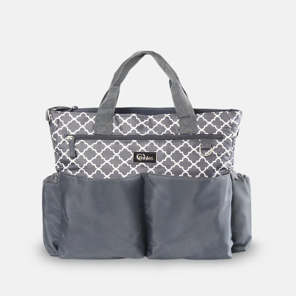 Tinnies Baby Diaper Bag Grey - Image 2