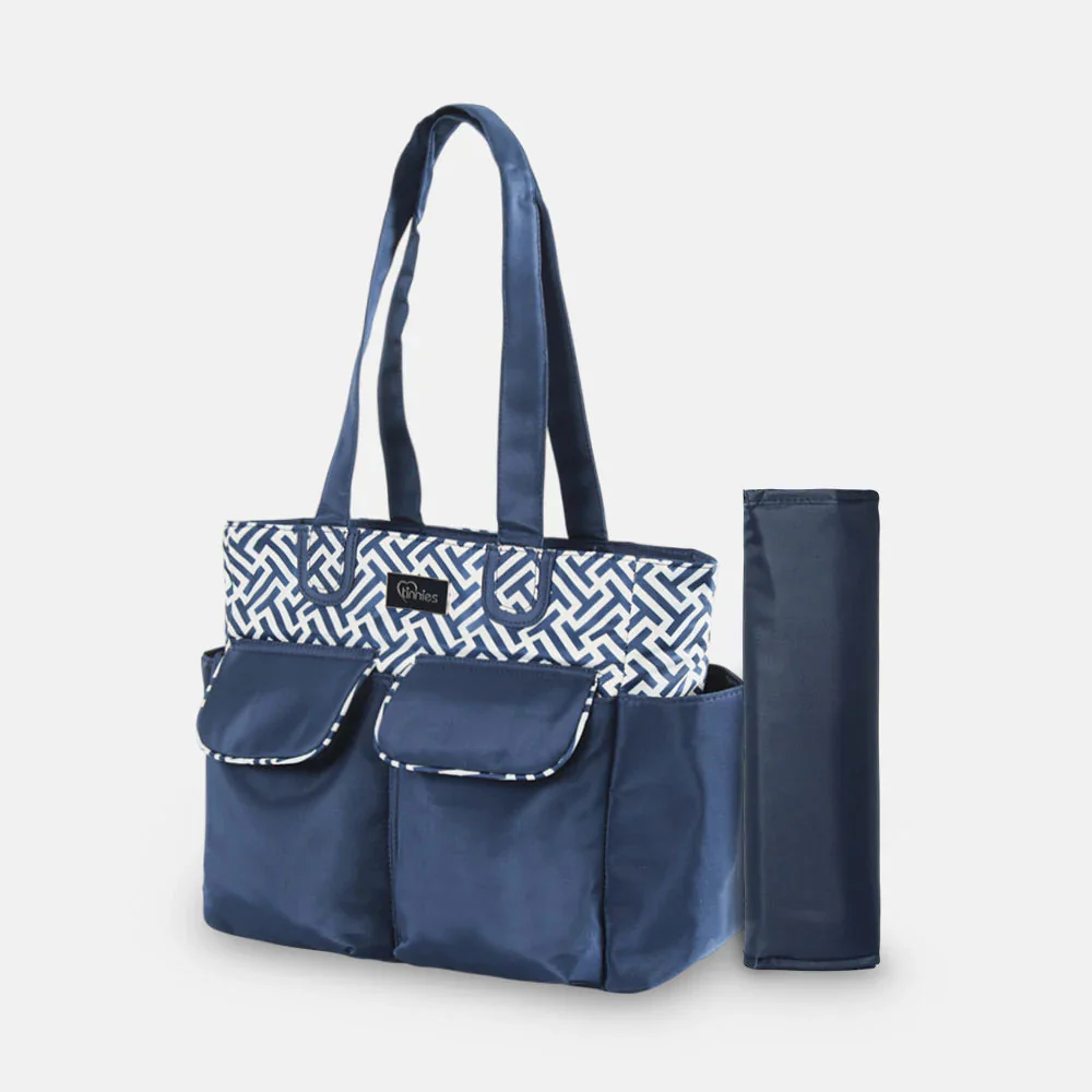 Tinnies Baby Diaper Bag Navy Blue