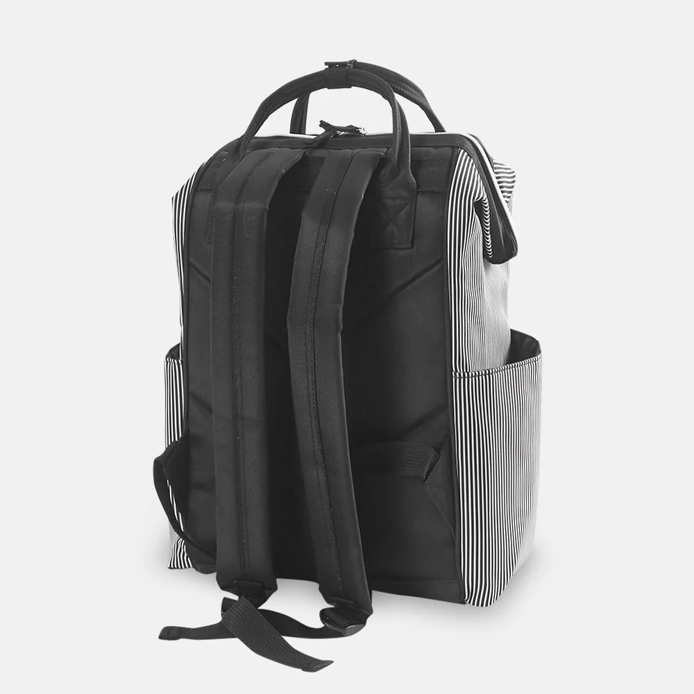 Tinnies Baby Diaper Bag Pack Black Stripes - Image 3