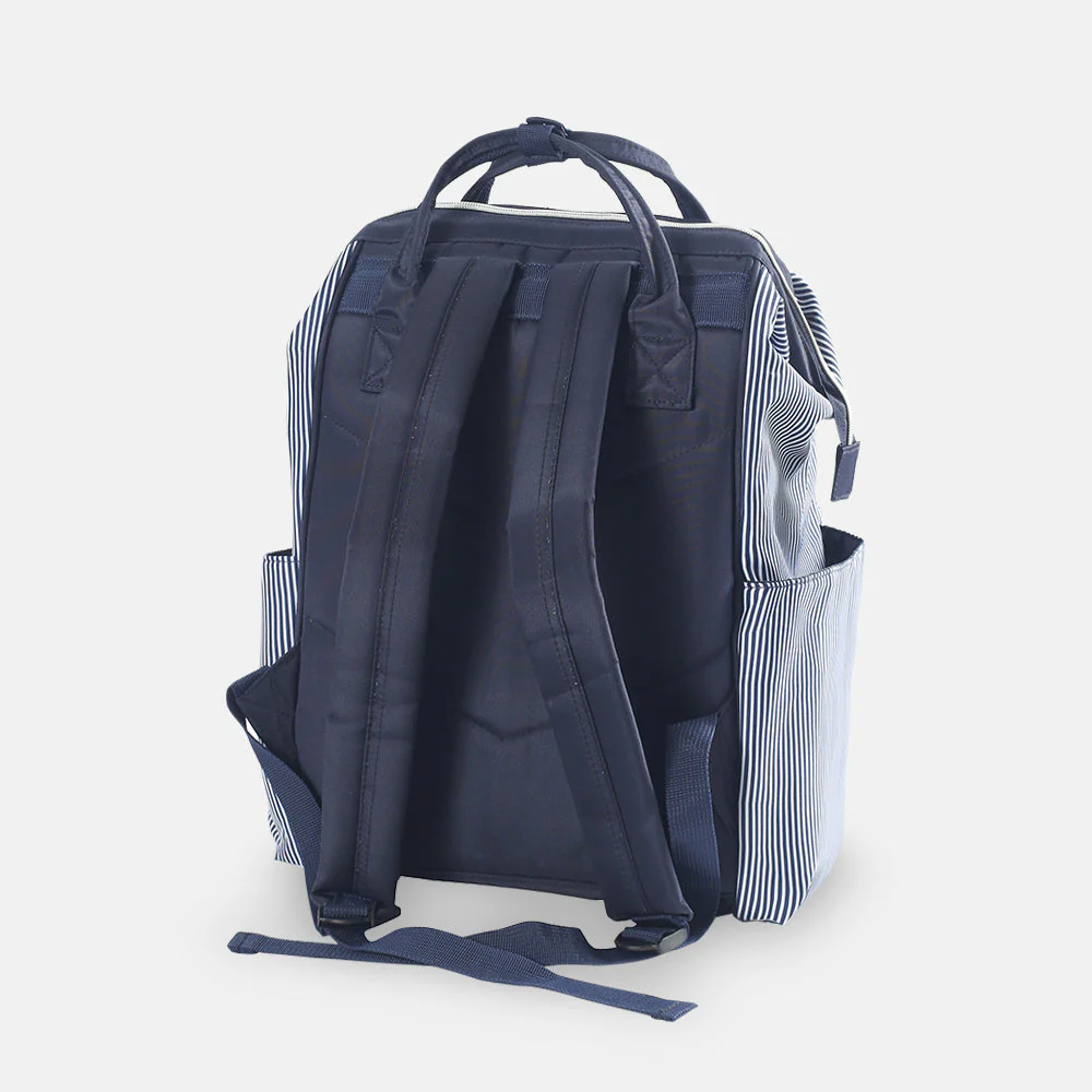 Tinnies Baby Diaper Bag Pack Blue Stripes - Image 3