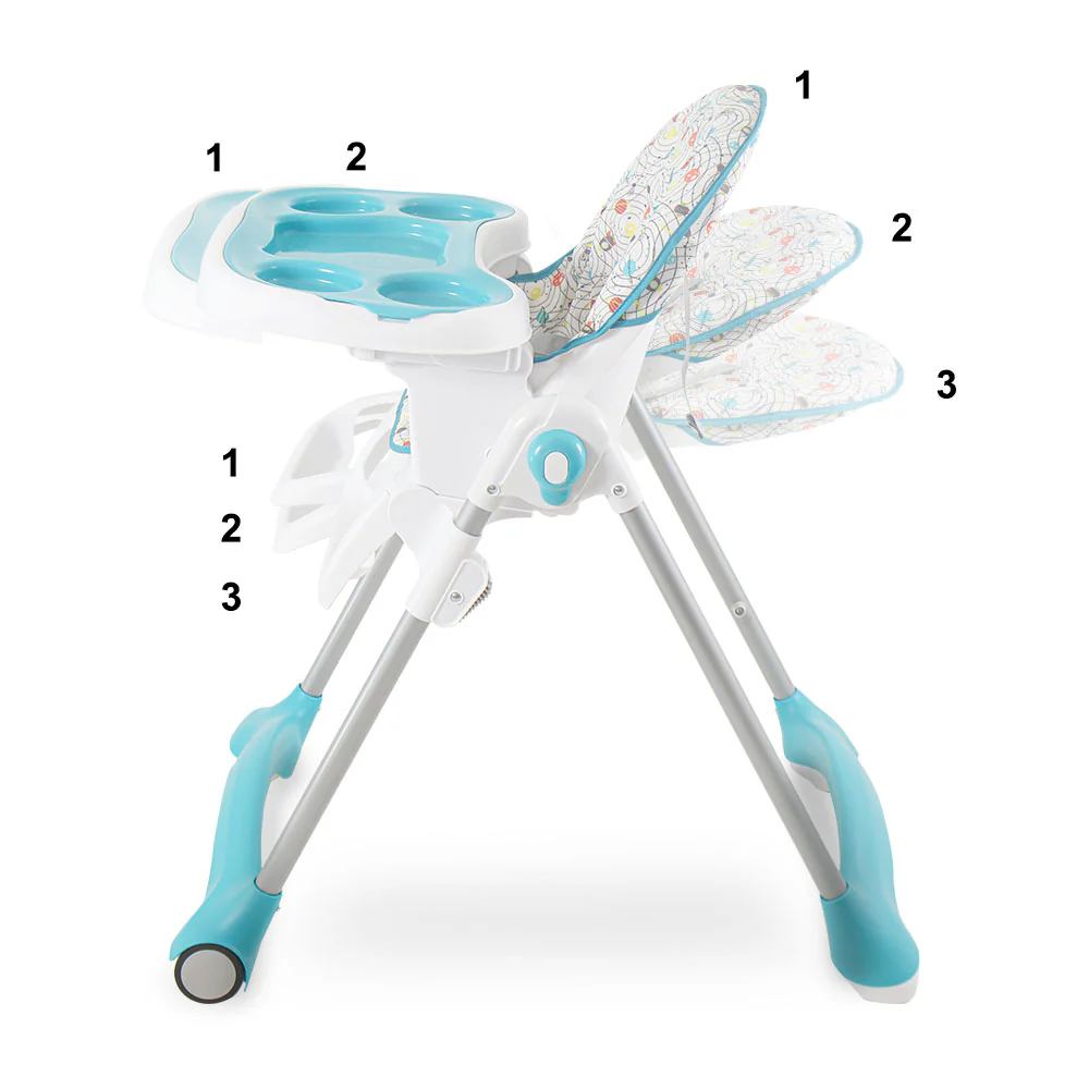 Tinnies Baby High Chair - Blue - Image 3
