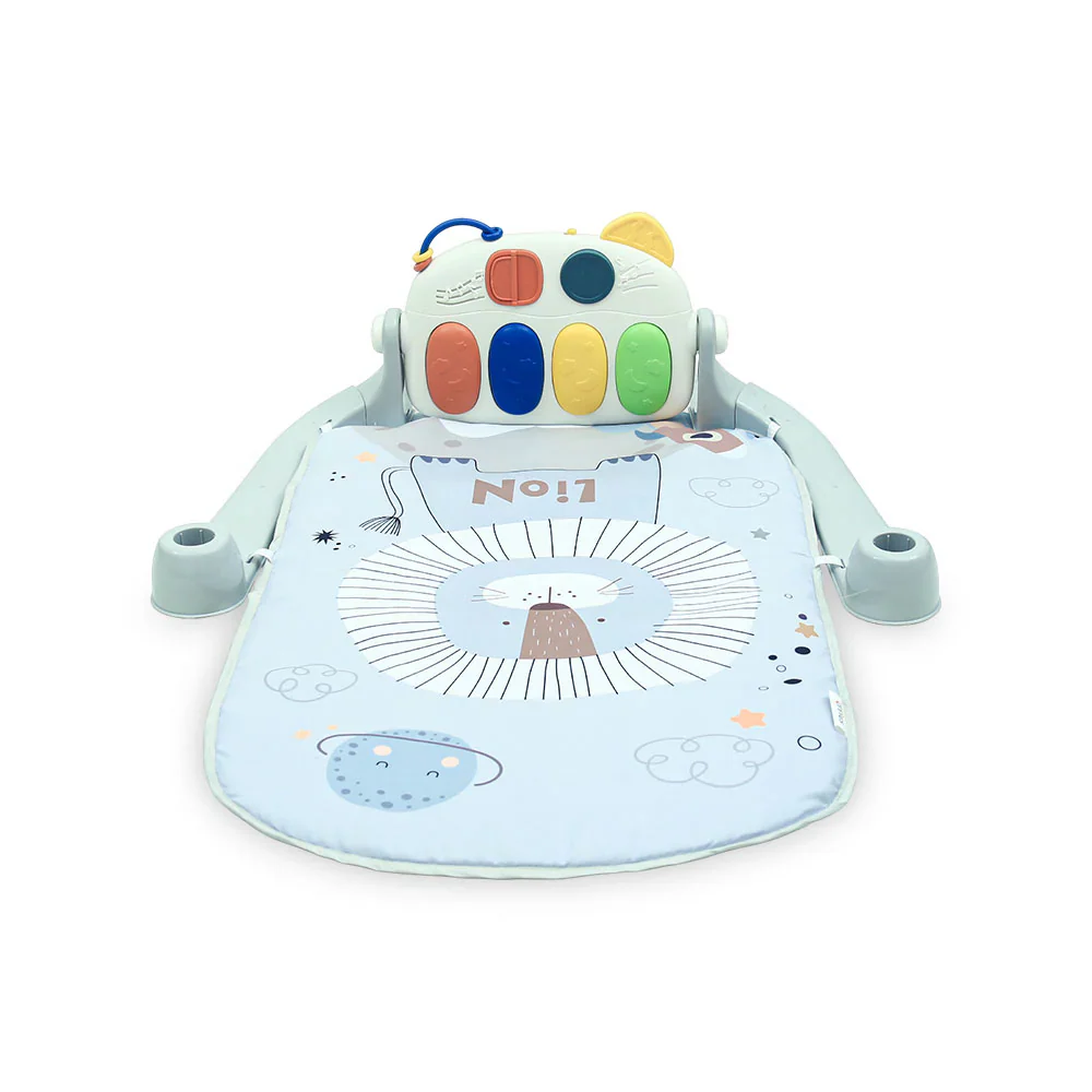Tinnies Baby Piano Play Gym & Activity Mat Grey (0–36 Months) - Image 2
