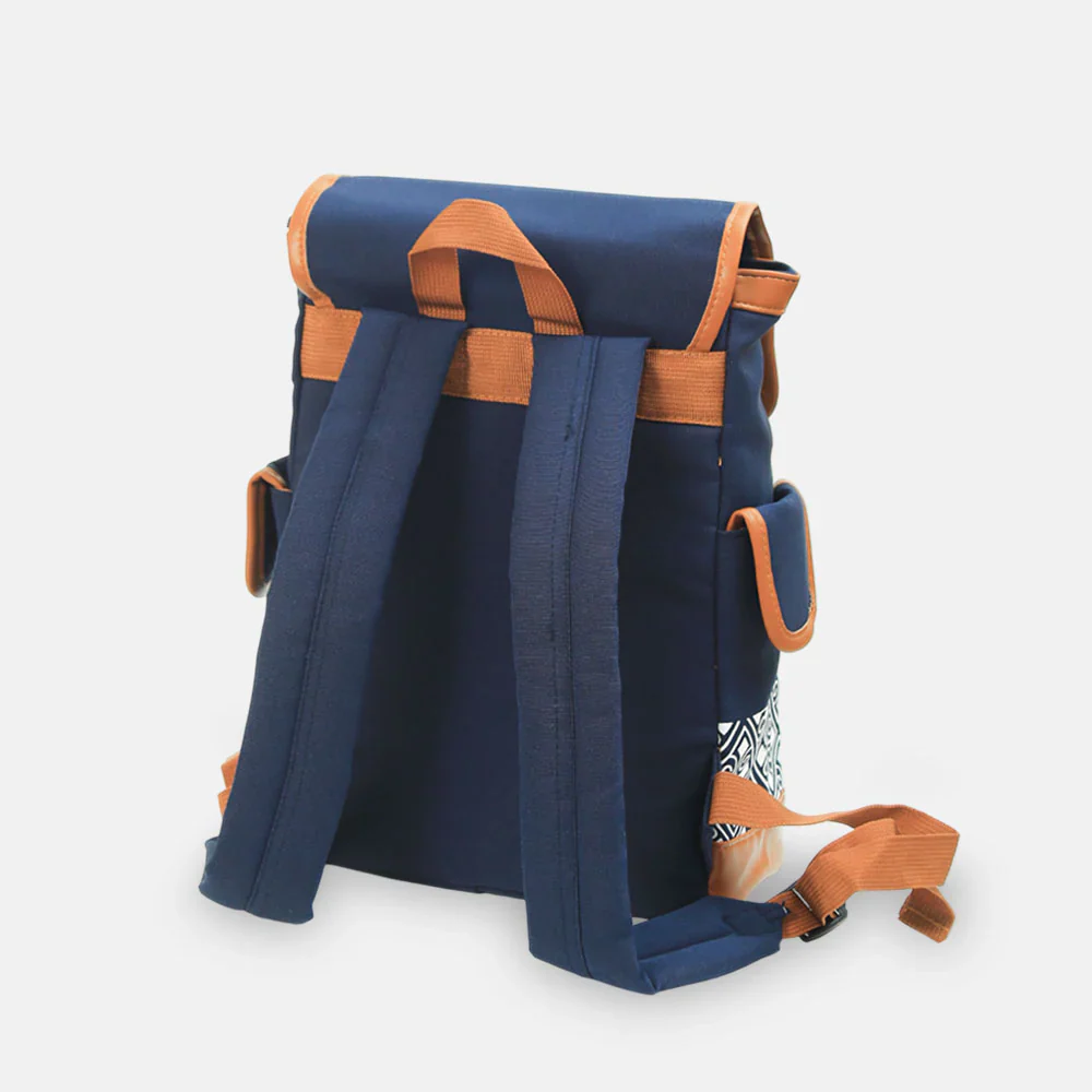 Tinnies Diaper Backpack - Navy Blue Hands-Free Comfort For Modern Moms - Image 2