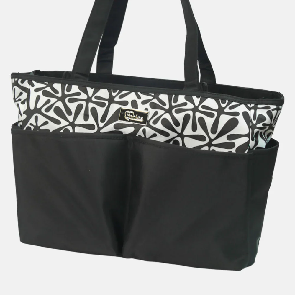 Tinnies Diaper Bag - Black Smart & Spacious - Image 5