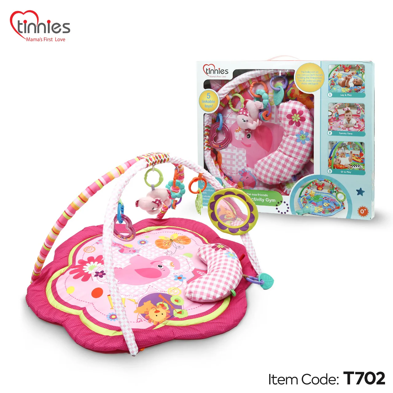 Tinnies Ocean Activity Gym Pink