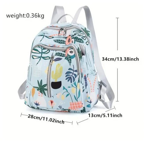 Waterproof Baby Diaper Backpack Flower Pink - Sunshine - Image 2